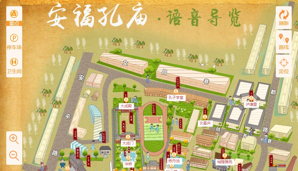 邗江手绘地图：智慧景区智能化服务的延伸